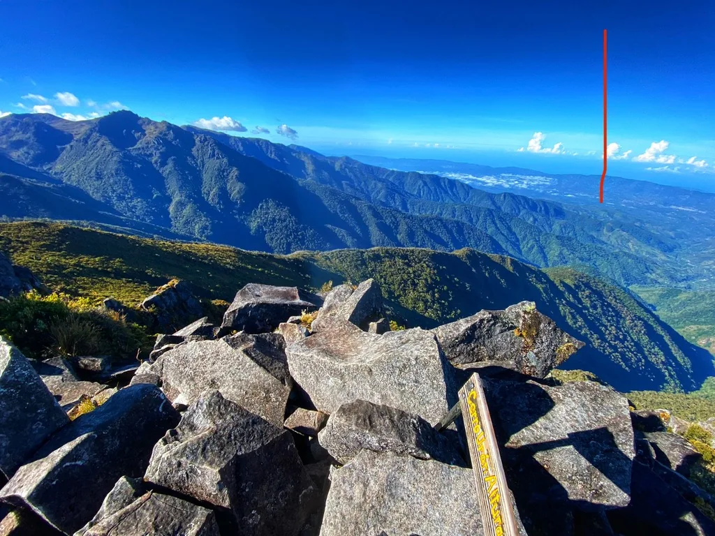 View of 4C Ranch from Cerro Uran on hike with Blaine