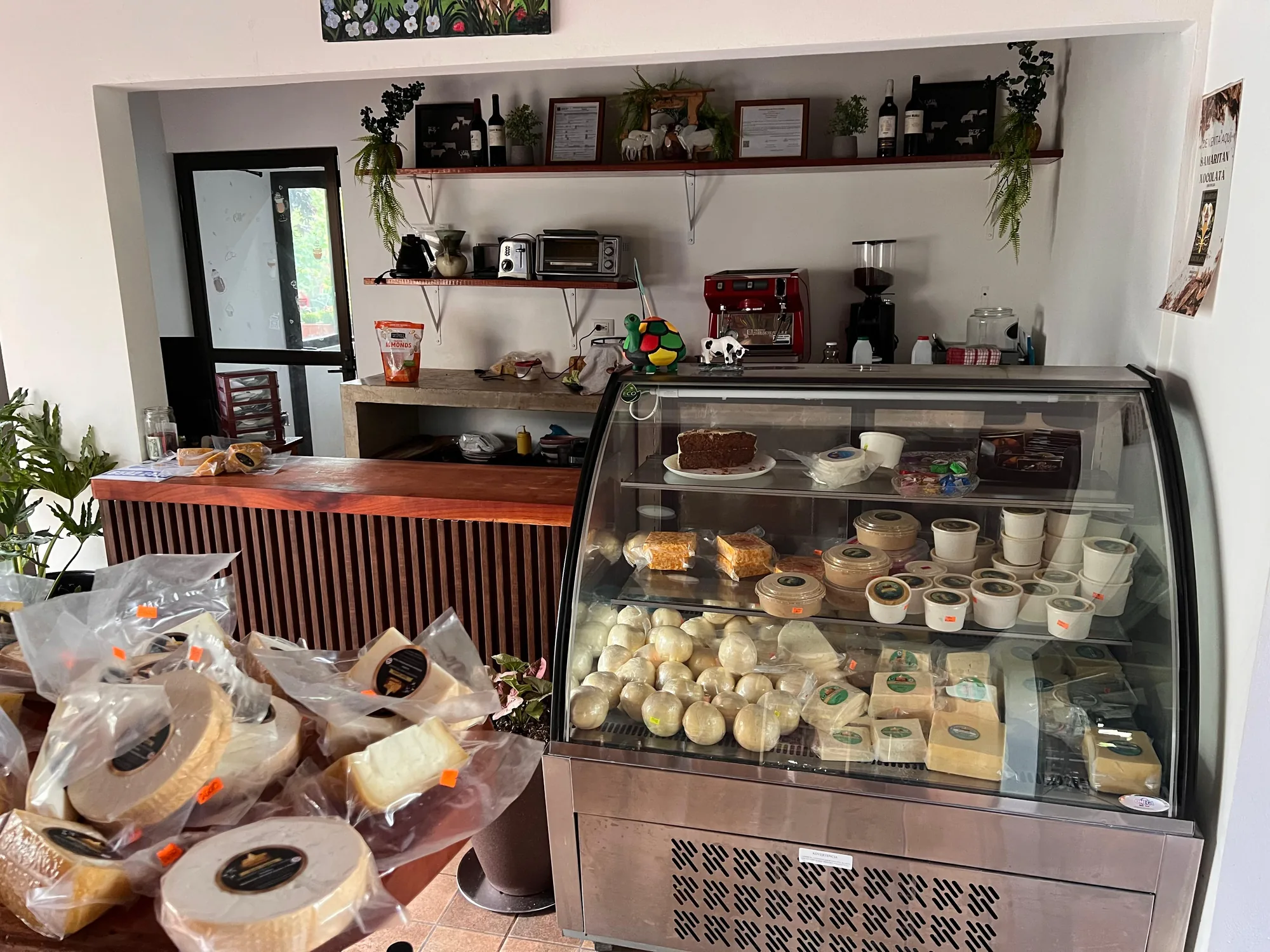 Product Counter at Quesos Canaan