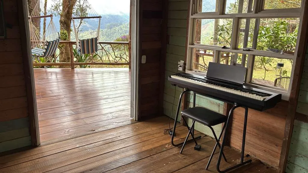 "Hanging Chairs on the Deck