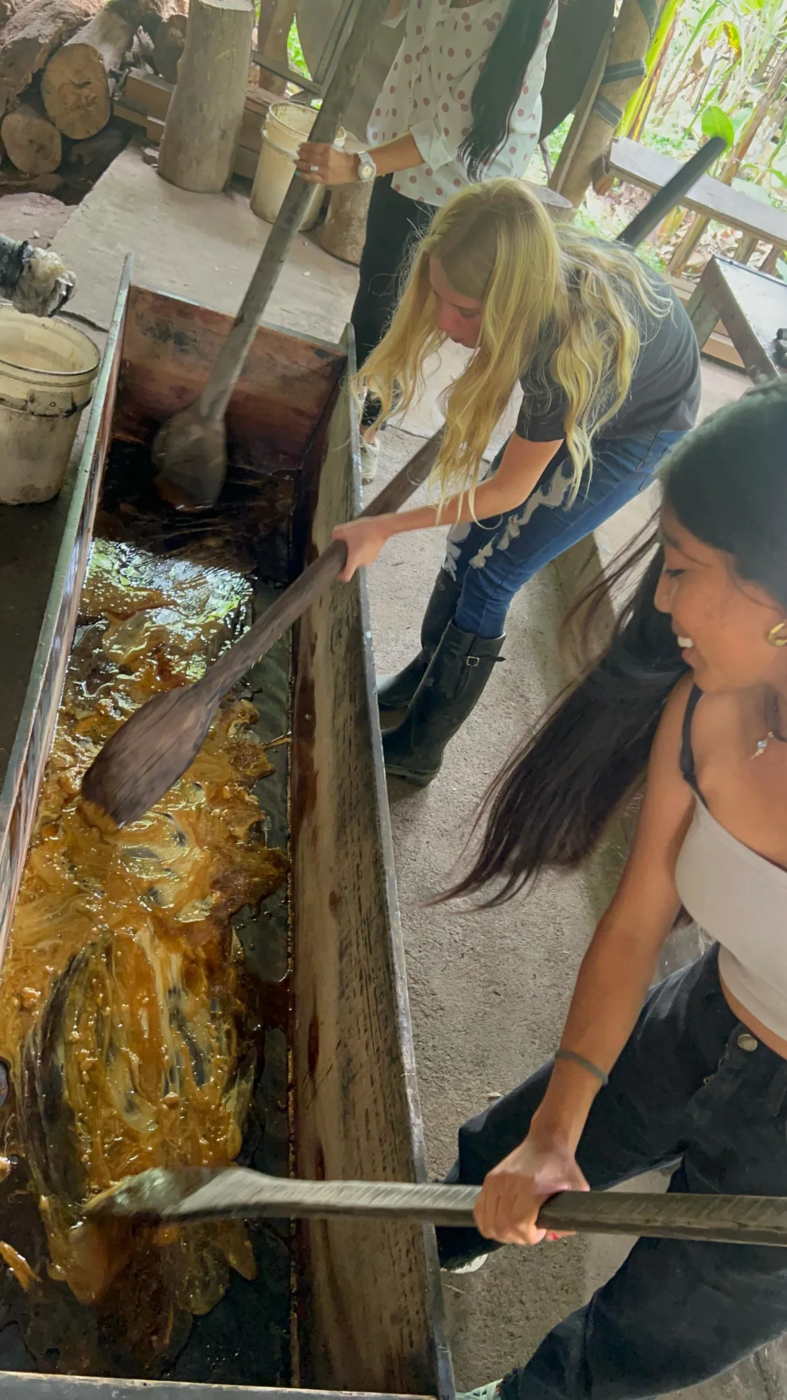 Stirring in the trough